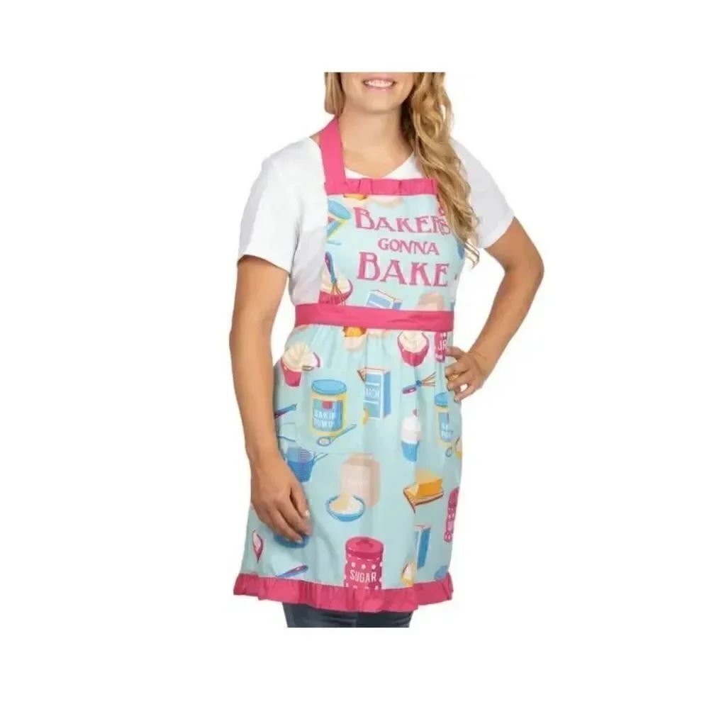 Pantry Apron New Turquoise and Pink
